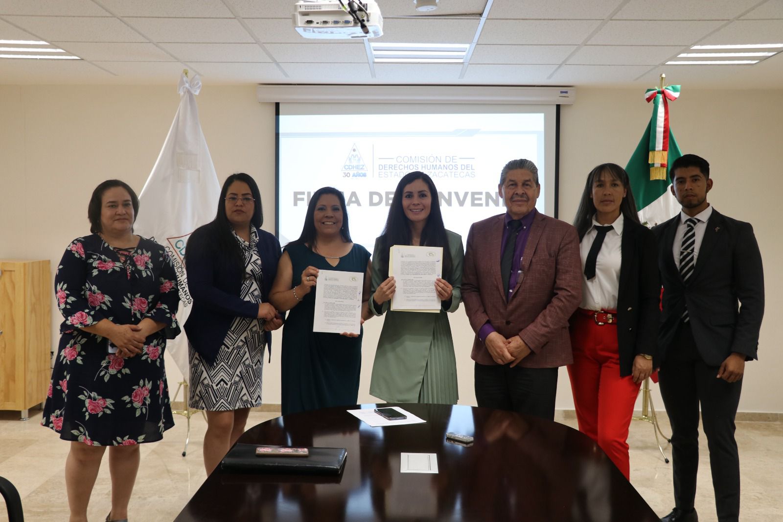 Firma de Convenio CDHEZ y la CONCAAM